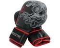 Bruce Lee Deluxe Boxing Gloves Boxhandschuhe Schwarz mit Rot 12 OZ