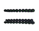 Tunturi Poly Urethan PRO PU Hantelset 14 - 32 kg Schwarz