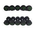 Tunturi Poly Urethan PRO PU Hanteln Set 34 - 42 kg Schwarz