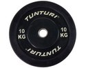 Tunturi Bumper Plate Hantelscheiben 50 mm 10 kg Schwarz