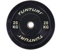Tunturi Bumper Plate Hantelscheiben 50 mm 20 kg Schwarz