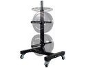 Tunturi Upright Bumper Plate Hantelscheiben Rack Schwarz