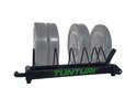 Tunturi Bumper Plate Carry Rack Ständer auf Rädern Schwarz