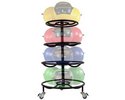 Tunturi Wall Ball Rack Ständer für 12 Wall Balls Schwarz