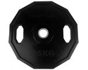 Tunturi 25 kg Hantelscheibe 50 mm, gummiüberzogen Schwarz
