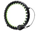 Tunturi Hula Hoop Ring mit 0.4 Kg Gewicht (Large) Schwarz mit Grün