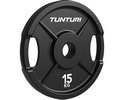 Tunturi Platinum Iron Bumper Plate Hantelscheibe 15 kg Schwarz