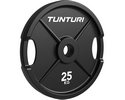 Tunturi Platinum Iron Bumper Plate Hantelscheibe 25 kg Schwarz