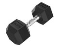 Tunturi Platinum Hexagon Kurzhantel 12.5 kg Schwarz mit Silber