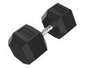 Tunturi Platinum Hexagon Kurzhantel 47.5 kg Schwarz mit Silber