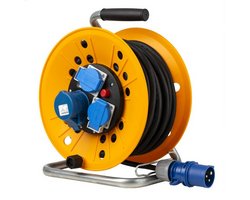 Kabeltrommel CEE Inkl. 2 CH Steckdosen