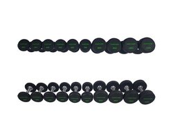 Tunturi Poly Urethan PRO PU Hantelset 2-12 kg Schwarz