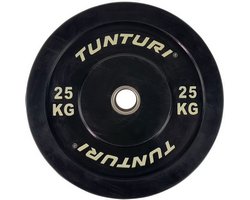 Tunturi Bumper Plate Hantelscheibe 50 mm 25 kg Schwarz