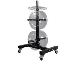 Tunturi Upright Bumper Plate Hantelscheiben Rack Schwarz