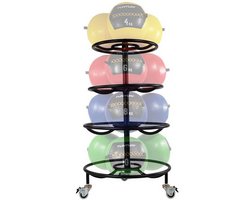 Tunturi Wall Ball Rack Ständer für 12 Wall Balls Schwarz