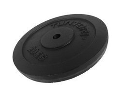 Tunturi Gusseisen 20 kg Gewichtscheibe 30 mm Schwarz