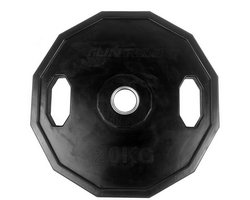 Tunturi 20 kg Hantelscheibe 50 mm, gummiüberzogen Schwarz