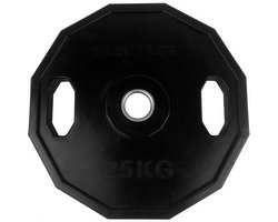 Tunturi 25 kg Hantelscheibe 50 mm, gummiüberzogen Schwarz