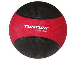 Tunturi Medizin Ball 3 kg Schwarz mit Rot