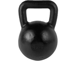 Tunturi Gusseisen Kettlebell mit Gummi Boden 28 kg Schwarz
