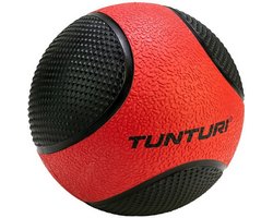 Tunturi PVC Medizin Ball 3 kg Schwarz mit Rot