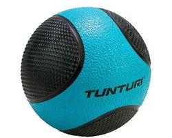 Tunturi PVC Medizin Ball 4 kg Schwarz mit Blau