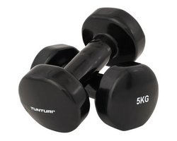 Tunturi Vinyl Kurzhanteln 2 x 5 kg Schwarz