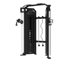 Tunturi Platinum Functional Trainer Multistation mit Gewichtsstapel Schwarz
