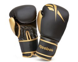 Reebok Boxhandschuhe Pro Schwarz/Gold Schwarz mit Gold 16 OZ