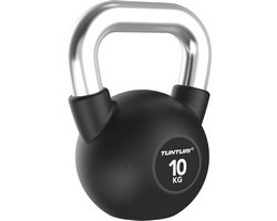 Tunturi Platinum Kettlebell mit Gummibeschichtung 10 kg Schwarz