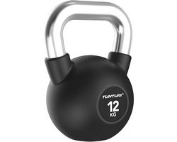 Tunturi Platinum Kettlebell mit Gummibeschichtung 12 kg Schwarz