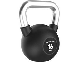 Tunturi Platinum Kettlebell mit Gummibeschichtung 16 kg Schwarz