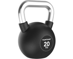 Tunturi Platinum Kettlebell mit Gummibeschichtung 20 kg Schwarz