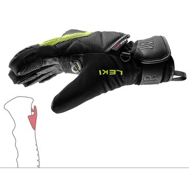 Leki Skihandschuh WCR Coach 3 D Junior Mitt 