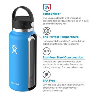 Hydro Flask 40 oz Wide Mouth Flasche 