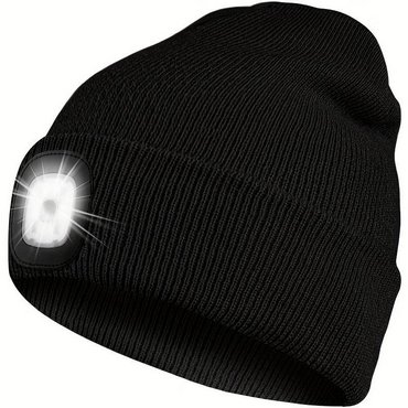 Wintermütze mit LED Lampe 