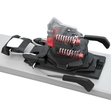Fritschi Xenic 10 rot Zwei getrennte Auslösesysteme<br>
<br>
Zuverlässige Auslösung unter Verwendung zweier getrennter Systeme in der Ferseneinheit mit separater DIN-Einstellung für Seitwärts- und Frontalauslösung.<br>
