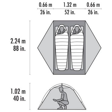 MSR Hubba Hubba LT 2 Personen 