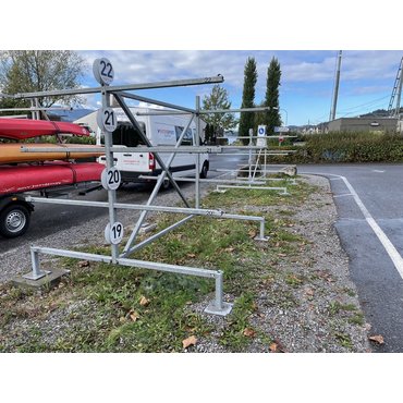 Kanuständer für 8 Kajaks oder Kanadier 