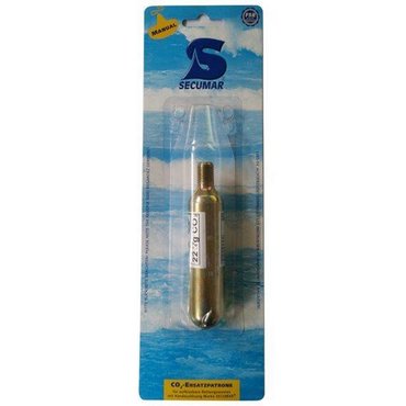 Secumar CO2 Patrone mit Sicherungsclip 