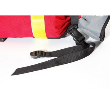 °hf Wurfsack Compact Alpin Tenax (Neu 2006)<br>
Das Seil muss im Behälter bleiben wenn man es nicht braucht. Das gilt gerade bei Wurfsäcken, die am Gürtel getragen werden können. Ein zuverlässiger Verschluss sorgt dafür, dass das Seil im Behälter bleibt und sich nicht beim Laufen oder Schwimmen um die Beine wickeln kann. Deshalb haben die "Professional Rescue" Wurfsäcke einen Tenax-Verschluß. Der hält so lange er geschlossen bleiben soll und lässt sich bei Bedarf schnell öffnen.