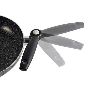 Antihaft-Bratpfanne mit klappbarem Griff 