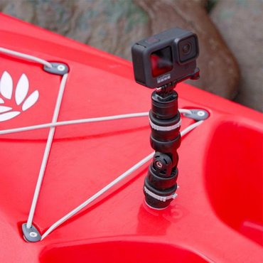 Islander Kayaks Koa Sport Befestigungspunkt für Smartphone/Kamera<br>
Ob für Fotos oder Videos - ein 6-mm-Gewinde, das mit einer Reihe verschiedener Zubehörhalterungen kompatibel ist (Kamerahalterung nicht enthalten)."