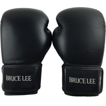 Bruce Lee Allround Boxing Glove Boxhandschuh Pro  Schwarz 12 OZ 
