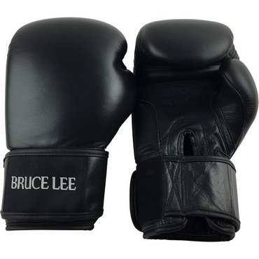 Bruce Lee Allround Boxing Glove Boxhandschuh Pro  Schwarz 12 OZ 