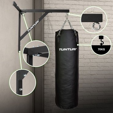 Tunturi Wandhalterung für Boxsack Schwarz 
