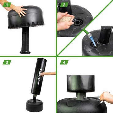 Tunturi Free Stand Punch Bag Freistehender Boxständer Schwarz 