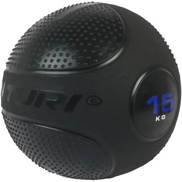 Tunturi Slam Ball Cross Training Ball 15 kg Schwarz mit Blau 