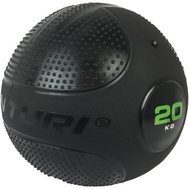 Tunturi Slam Ball Cross Training Ball 20 kg Schwarz mit Blau 