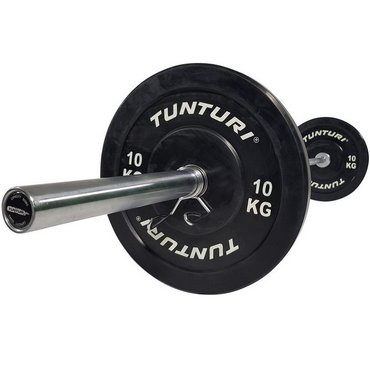 Tunturi Bumper Plate Hantelscheiben 50 mm 10 kg Schwarz 